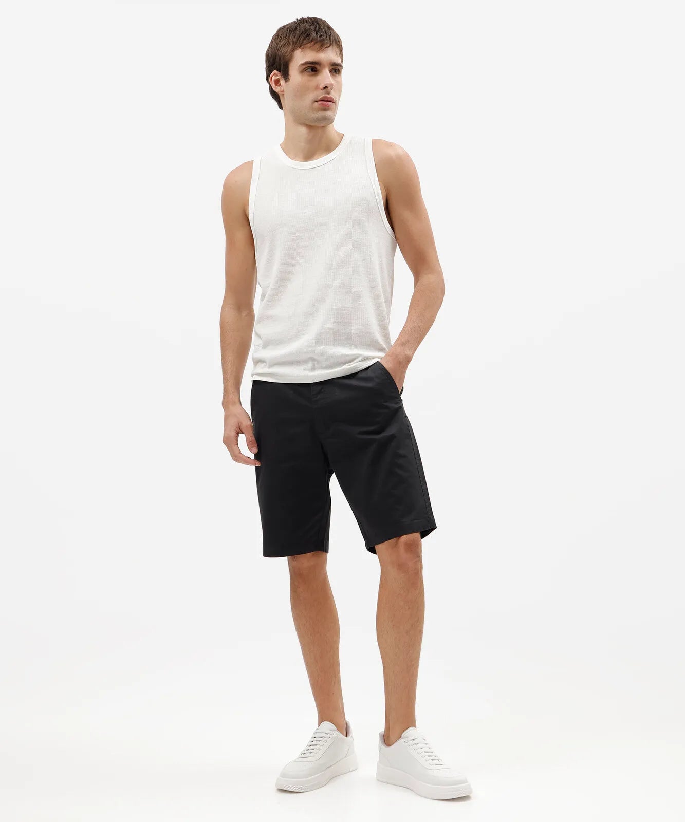 Premium Men’s Twill Chino Shorts – Black